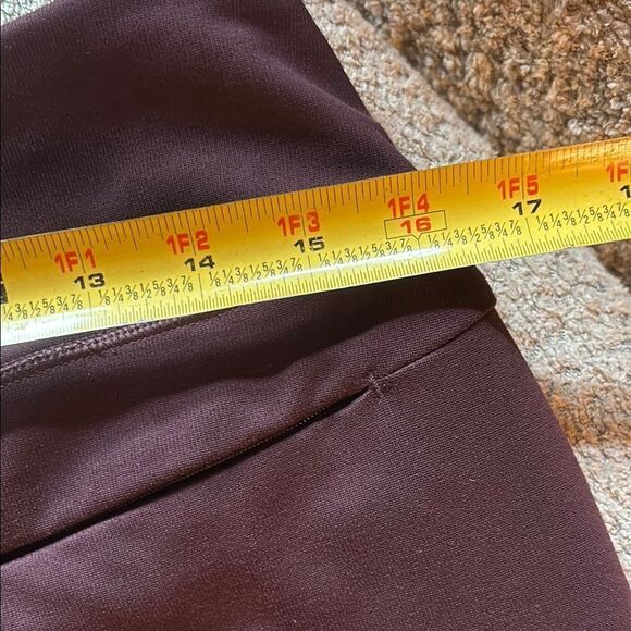 Duluth Trading Co Purple Mini Pencil Skirt with Slit for Work - Picture 12 of 12